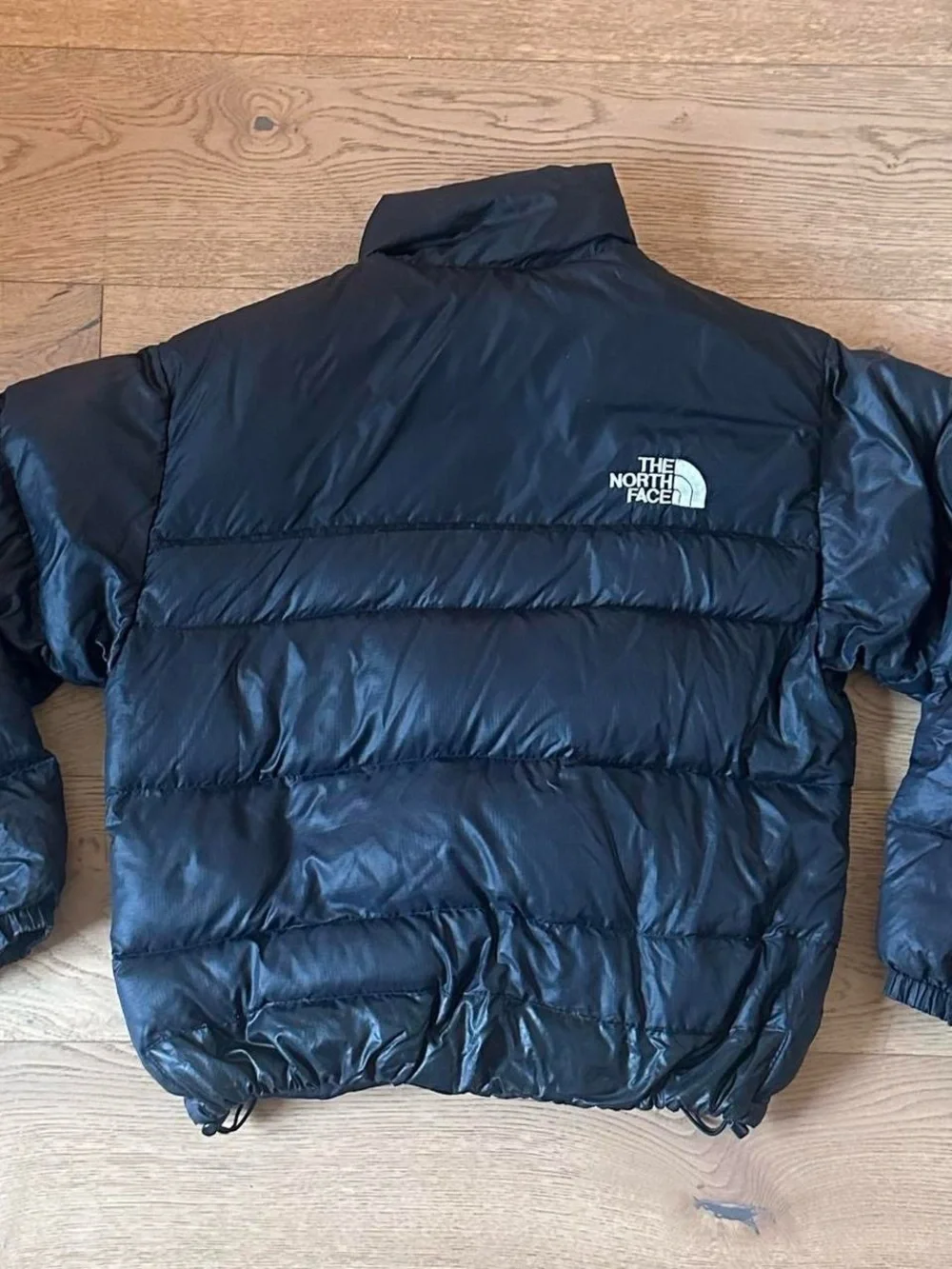 The North Face Men’s Black Puffer Coat with Logo